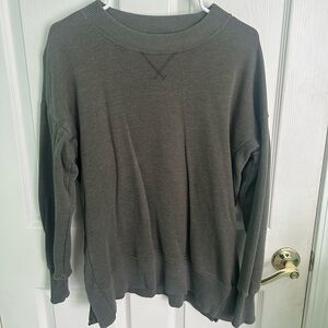 Army Green women’s aerie long sleeve shirt